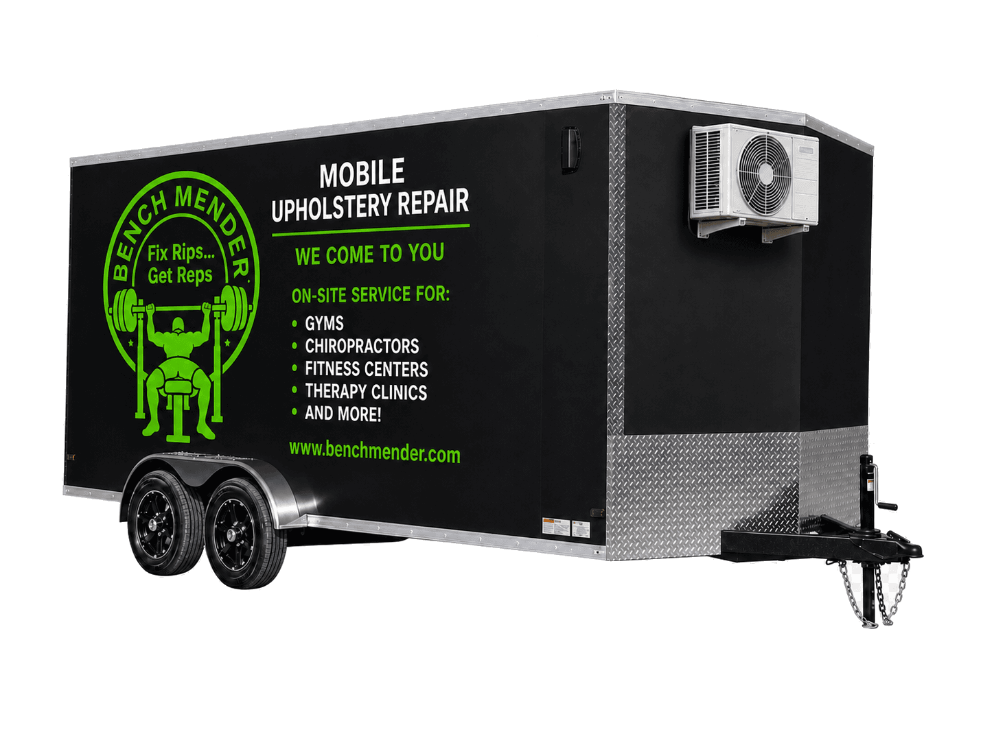 Bench Mender mobile upholstery repair trailer